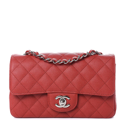 Chanel Caviar Quilted Mini Rectangular Flap Red 1 of 10