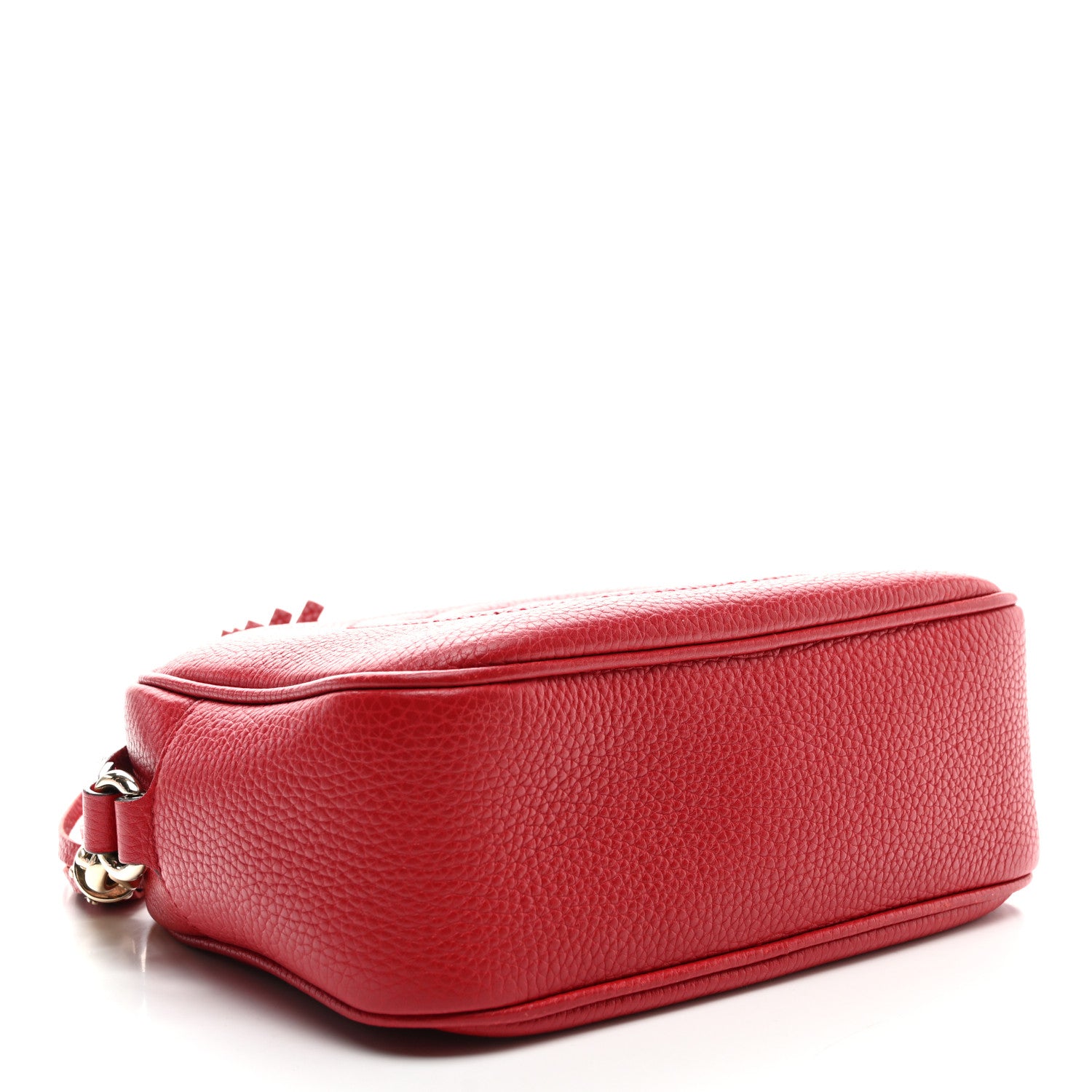 Gucci Pebbled Calfskin Small Soho Disco Bag Tabasco Red 3 of 10