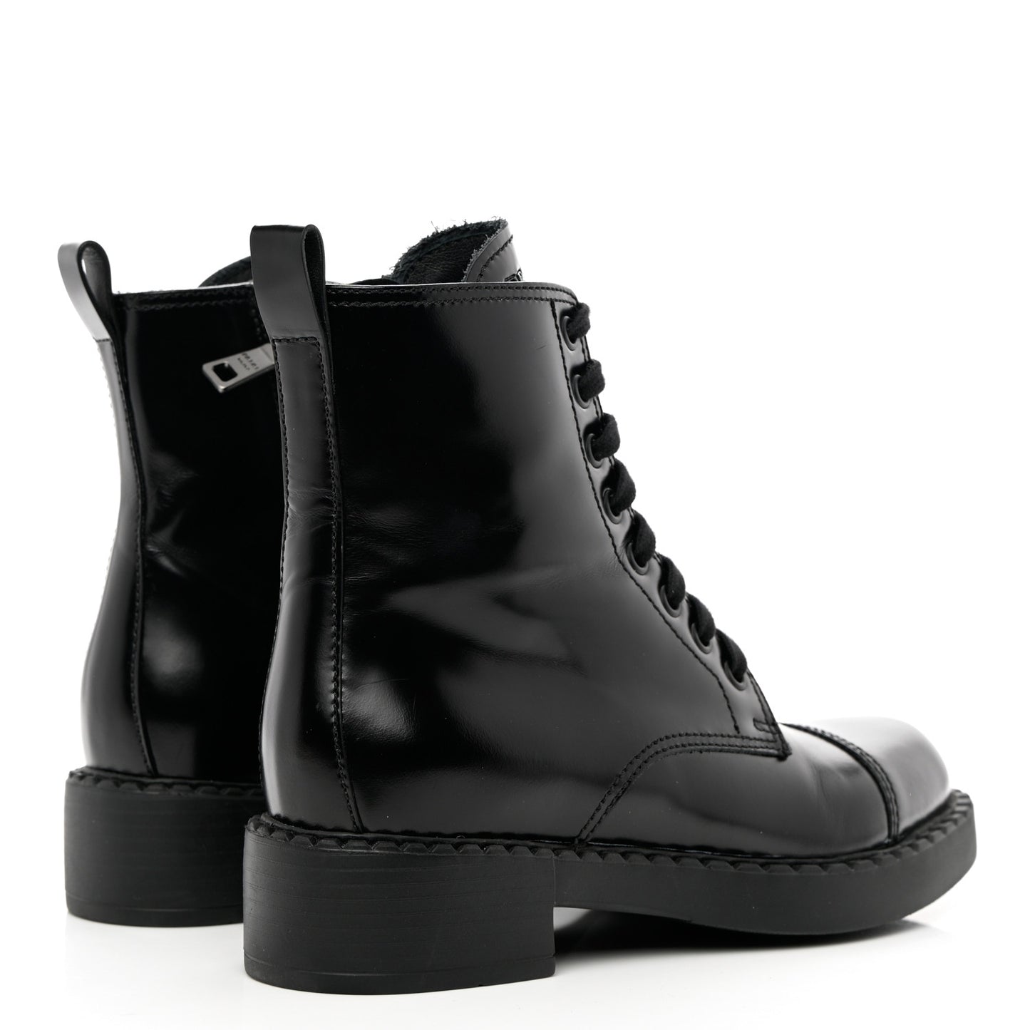 Spazzolato Chocolate 50mm Combat Boots 35.5 Black