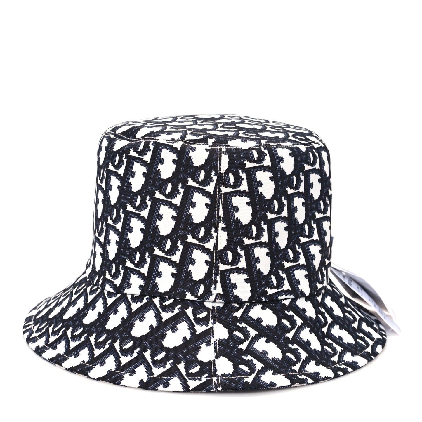 Gingham Reversible Teddy-D Brim Bucket Hat 57 Black White