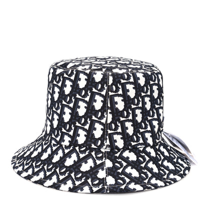 Christian Dior Gingham Reversible Teddy-D Brim Bucket Hat 57 Black White 11 of 14