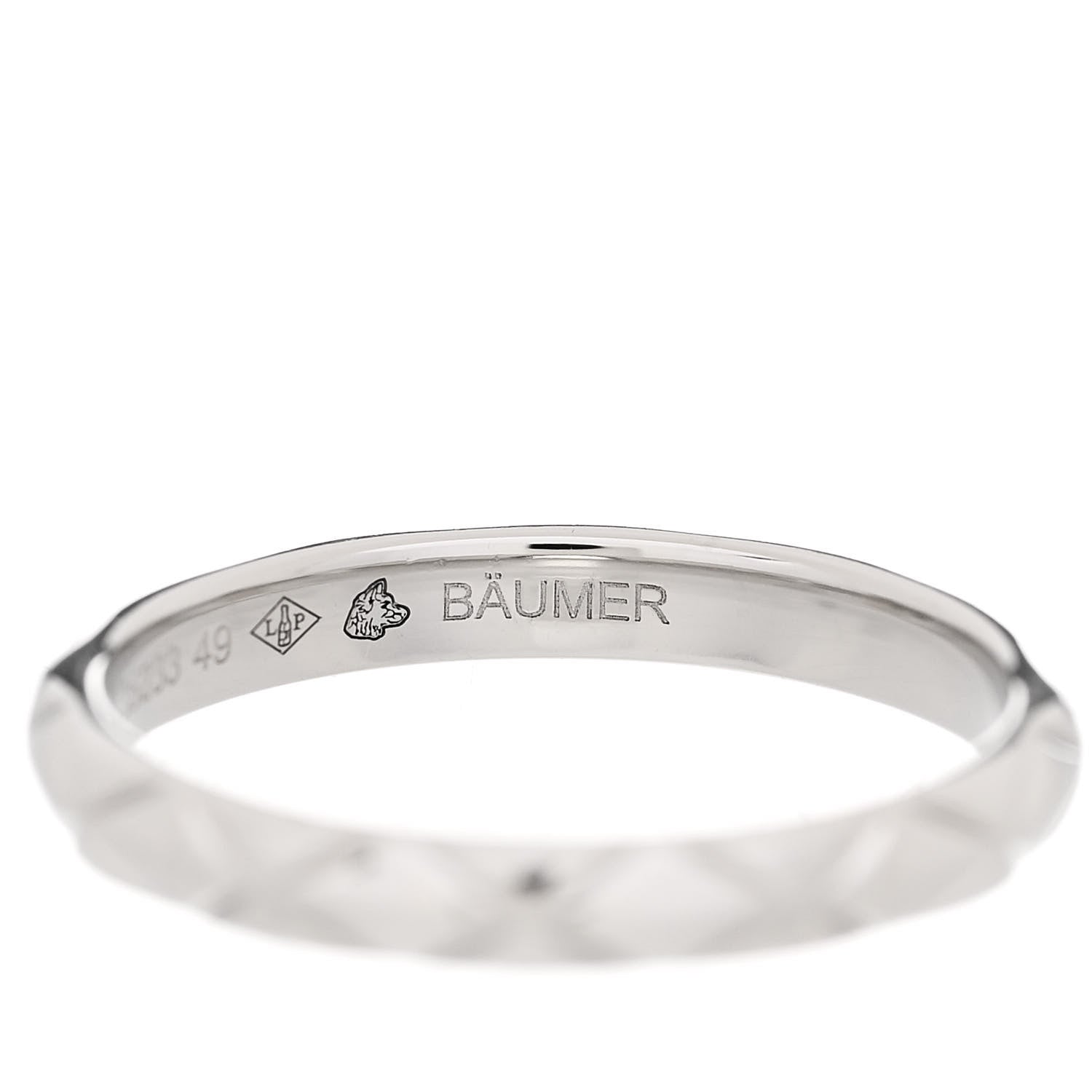 Chanel Platinum Small Matelasse Ring 49 5 6 of 6