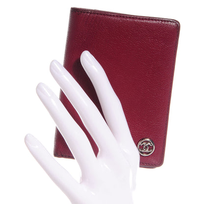 Chanel Goatskin CC ID Compact Wallet Red 2 of 7