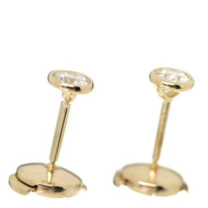 Tiffany 18K Yellow Gold Diamond .34ctw Elsa Peretti Diamonds By The Yard Earrings 3 of 5