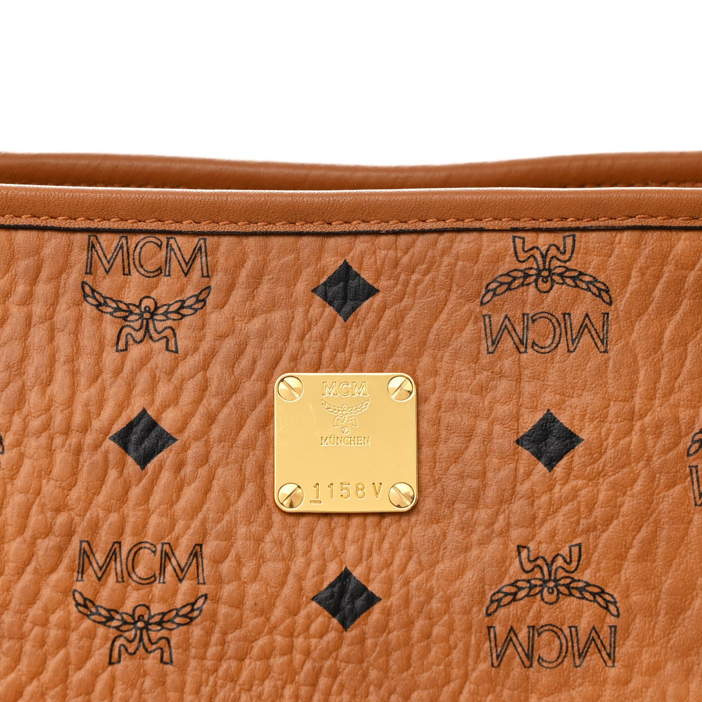 Visetos Large Liz Reversible Shopper Tote Cognac