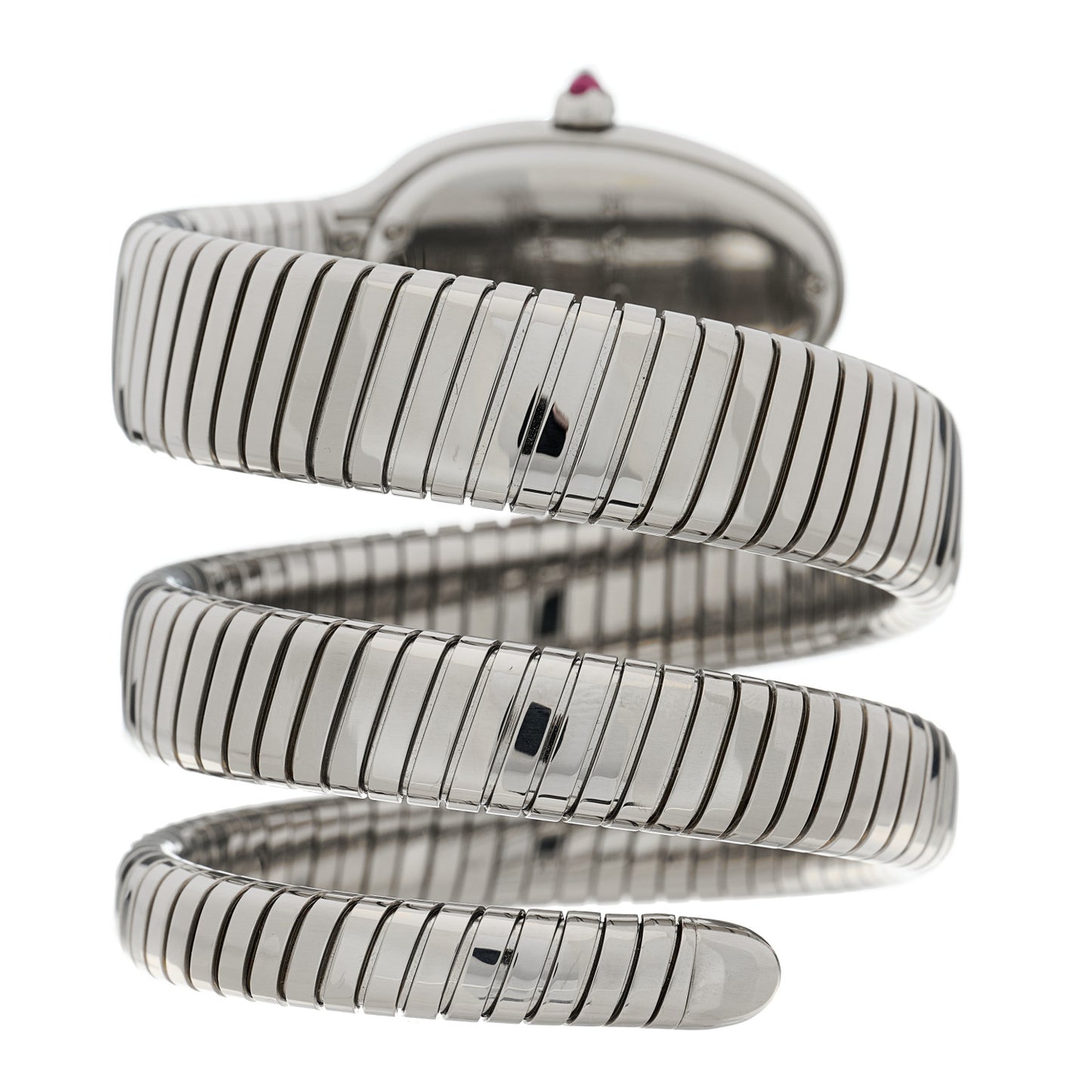 Stainless Steel 35mm Serpenti Tubogas Double Spiral Quartz Watch