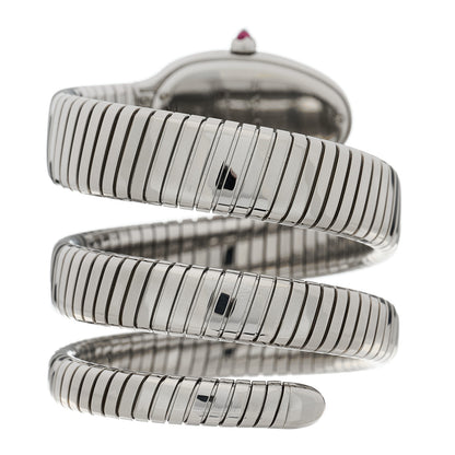 Bulgari Stainless Steel 35mm Serpenti Tubogas Double Spiral Quartz Watch 3 of 5