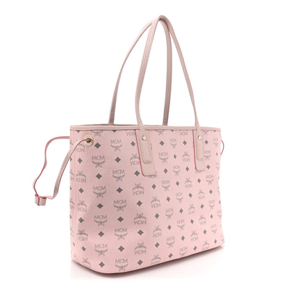 MCM Visetos Medium Liz Reversible Shopper Tote Powder Pink 4 of 14
