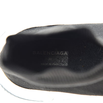 Balenciaga Neoprene Knit Womens Speed Sneakers 39 Black White 8 of 9