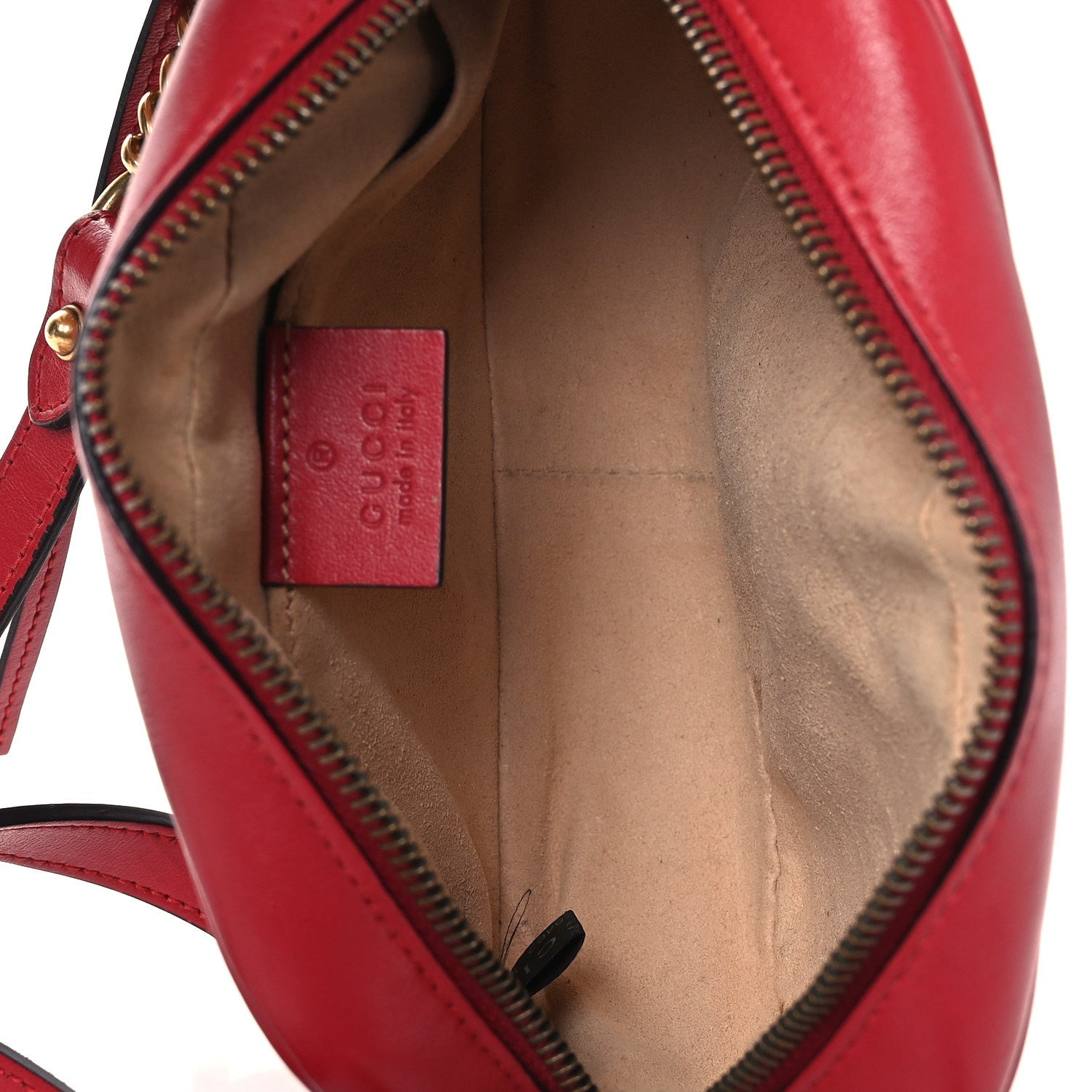 Gucci Calfskin Matelasse Mini GG Marmont Chain Shoulder Bag