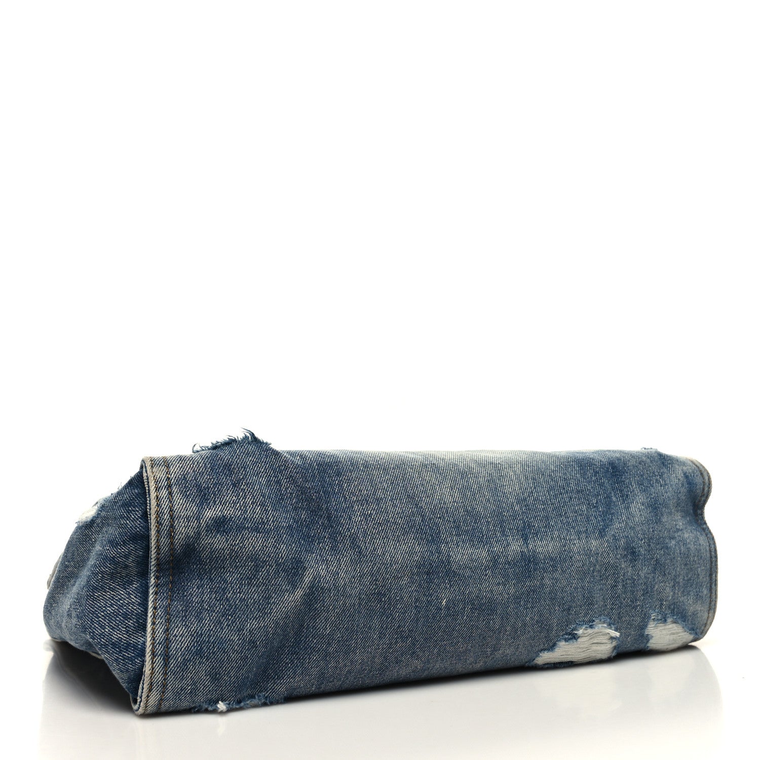 Telfar Denim Medium Shopping Bag Distressed Blue 4 of 10