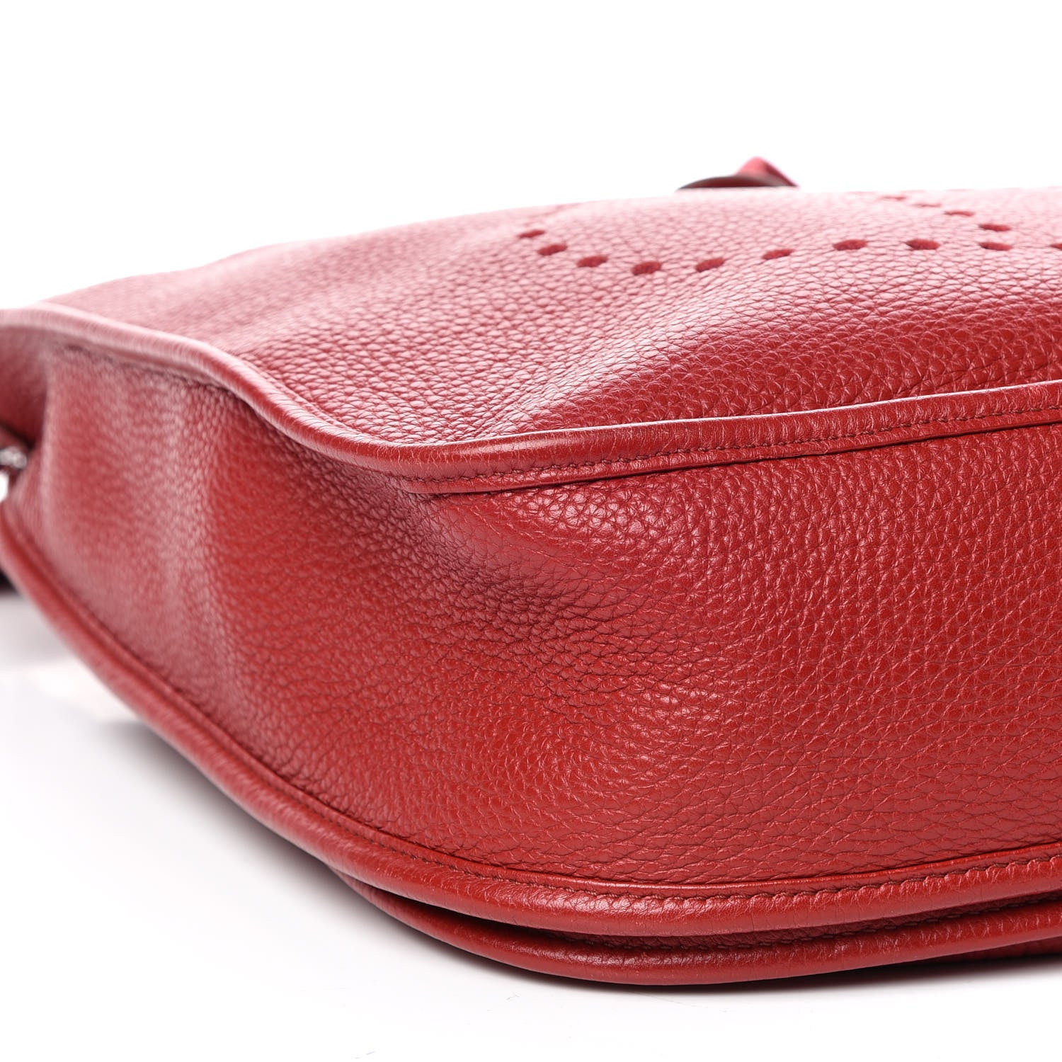 Hermes Taurillon Clemence Evelyne III GM Rouge Garance 5 of 9