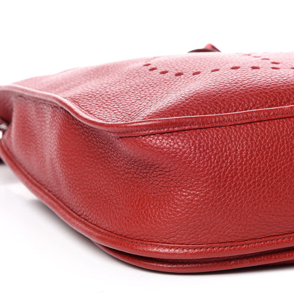Hermes Taurillon Clemence Evelyne III GM Rouge Garance 5 of 9