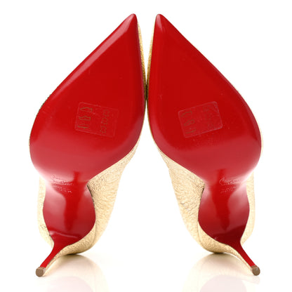 Christian Louboutin Specchio Vintage So Kate 120 Pumps 38.5 Gold 9 of 11