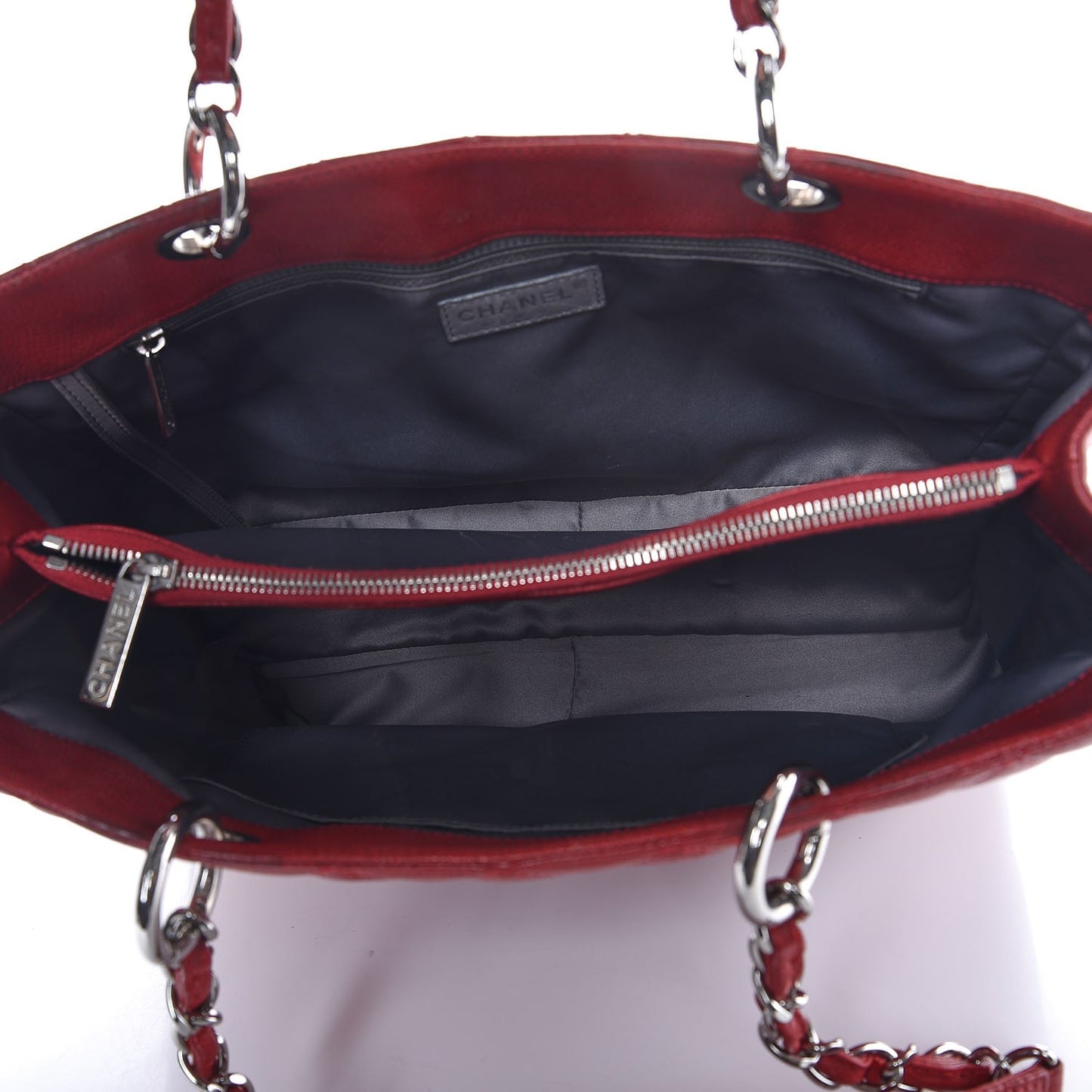 Caviar Quilted Grand Shopping Tote GST Red