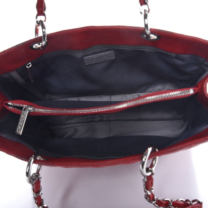 Chanel Caviar Quilted Grand Shopping Tote GST Red 5 of 12