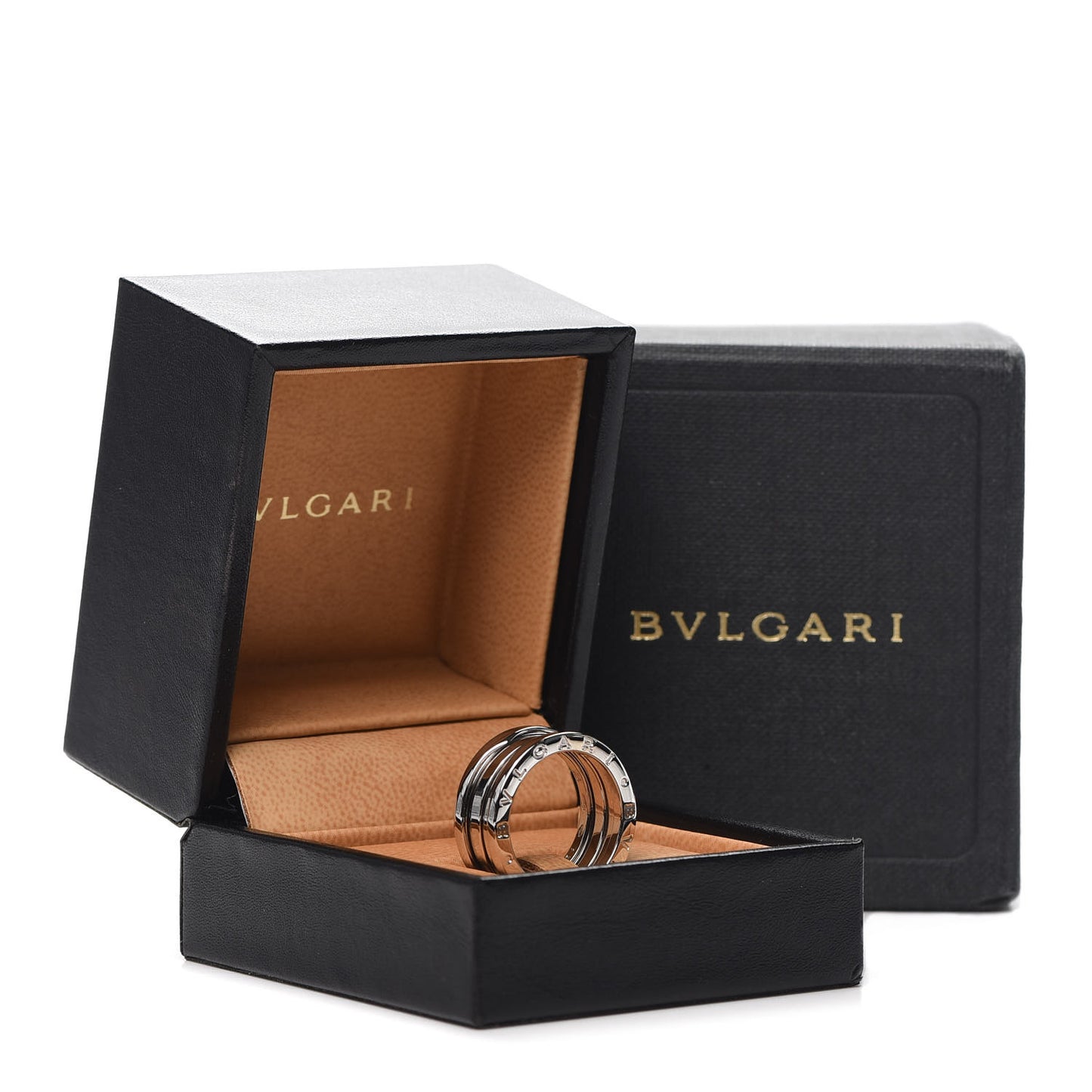 18K White Gold B.Zero1 Three-Band Ring 54 6.75