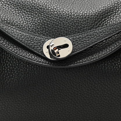 Hermes Taurillon Clemence Lindy 26 Black 7 of 10