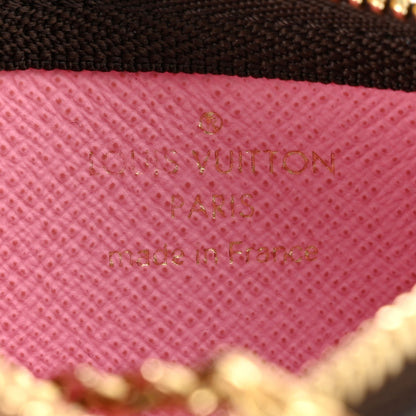 Louis Vuitton Monogram 2022 Christmas Animation Paris Key Pouch Pink 6 of 6
