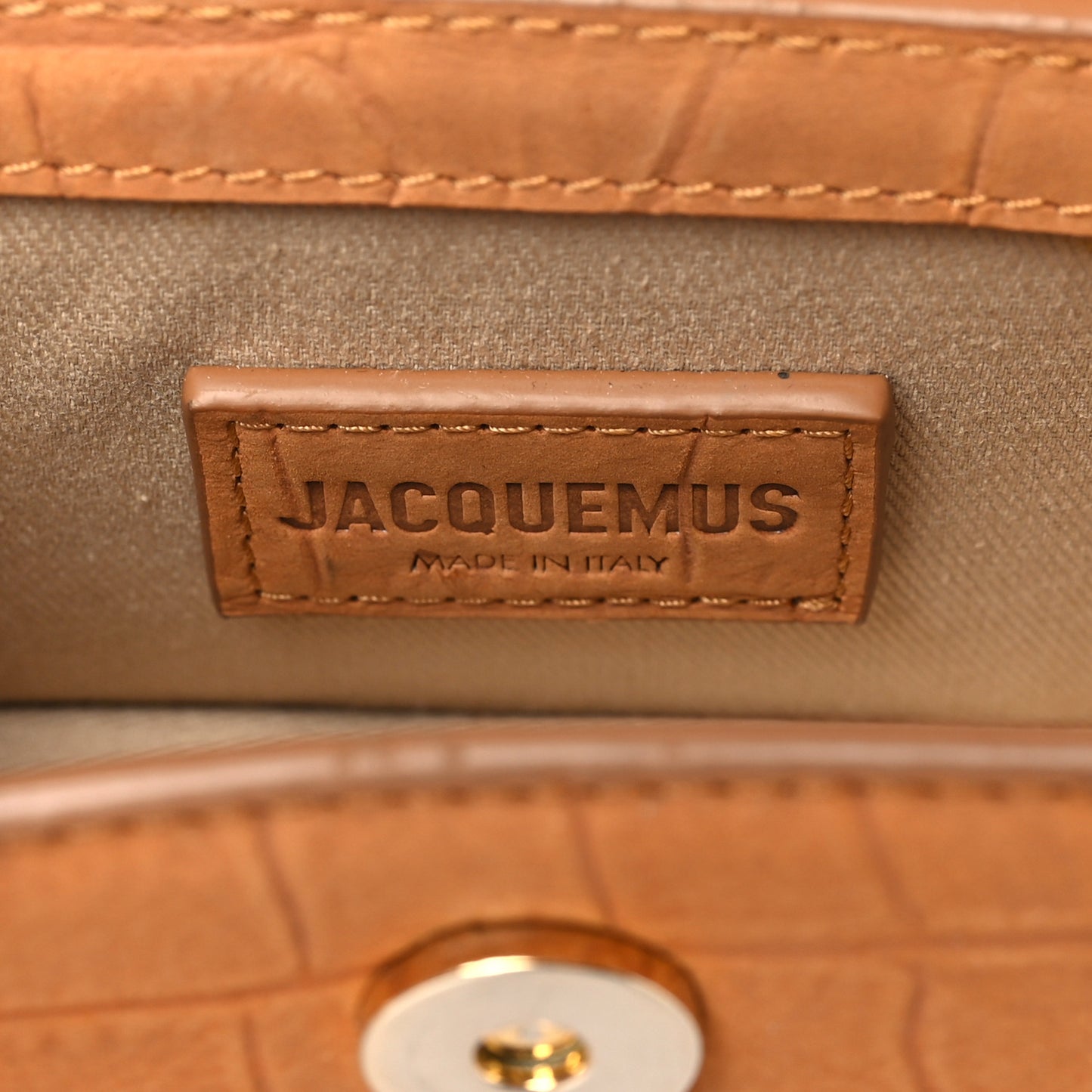 Suede Crocodile Embossed Le Chiquito Honey