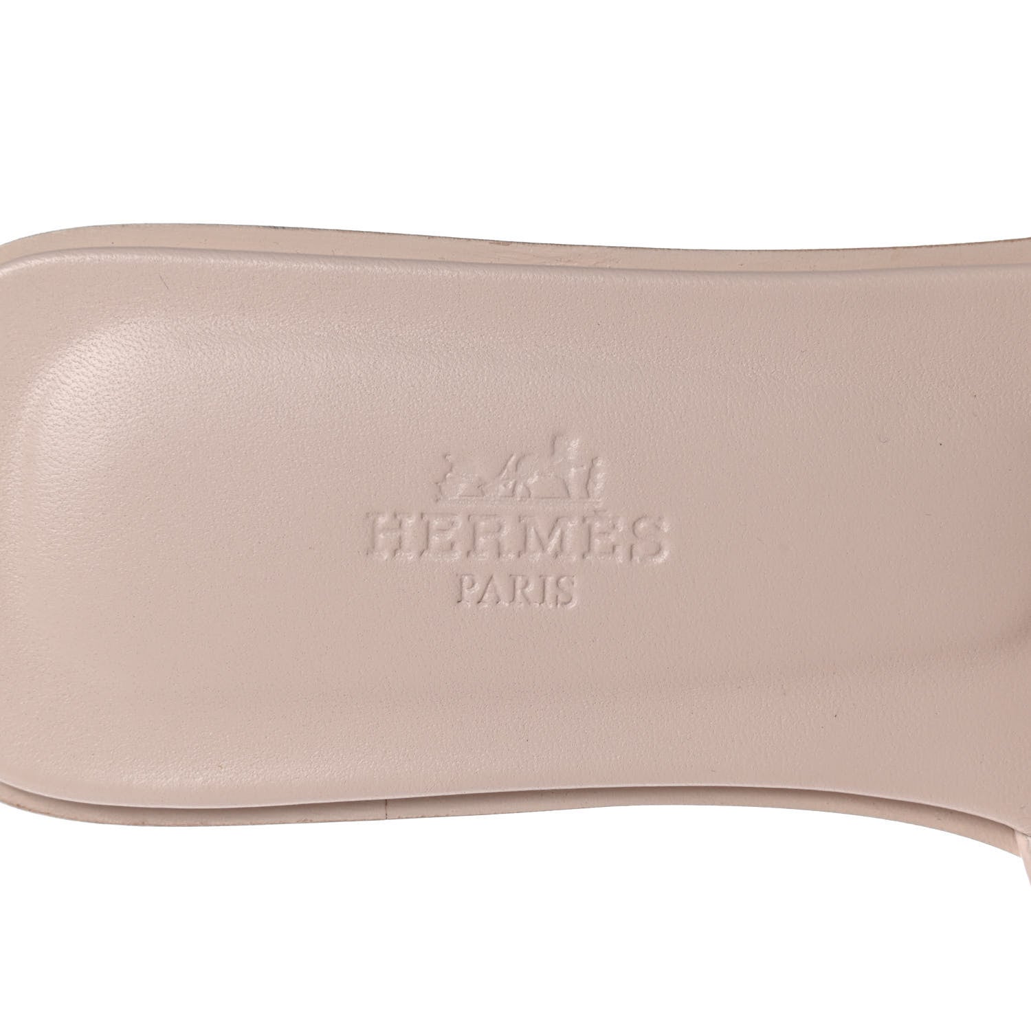 Hermes Box Calfskin Oran Sandals 37 Rose Pale 6 of 8