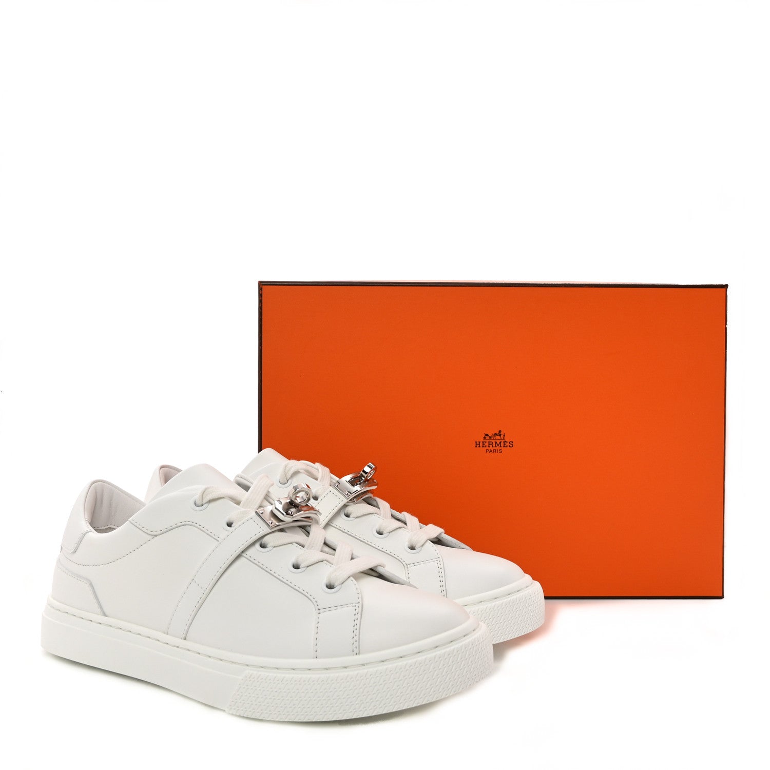 Hermes Calfskin Day Sneakers 37 White 14 of 14