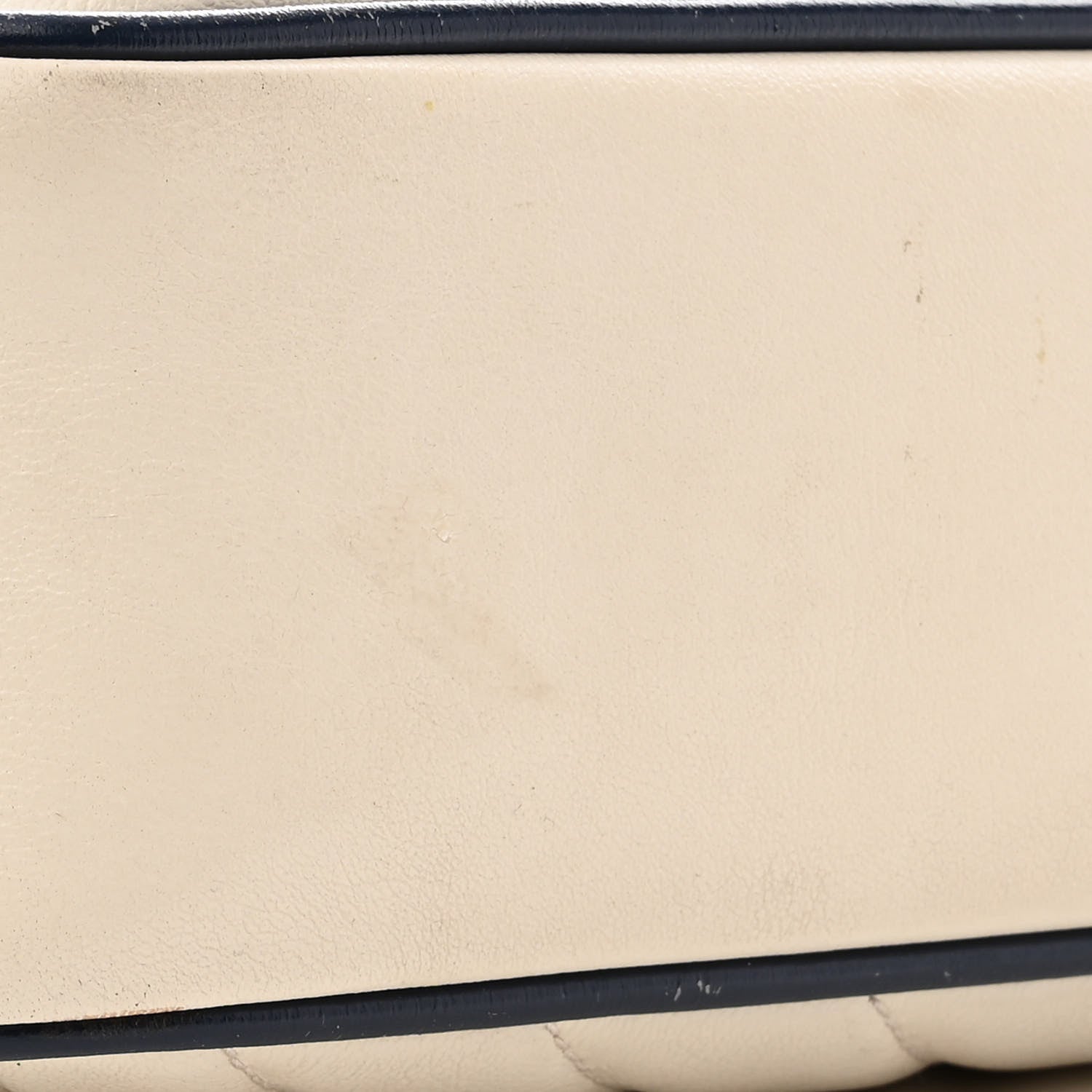 Gucci Vintage Effect Calfskin Matelasse Diagonal Small Torchon GG Marmont Chain Shoulder Bag Mystic White Blue Agata 15 of 20