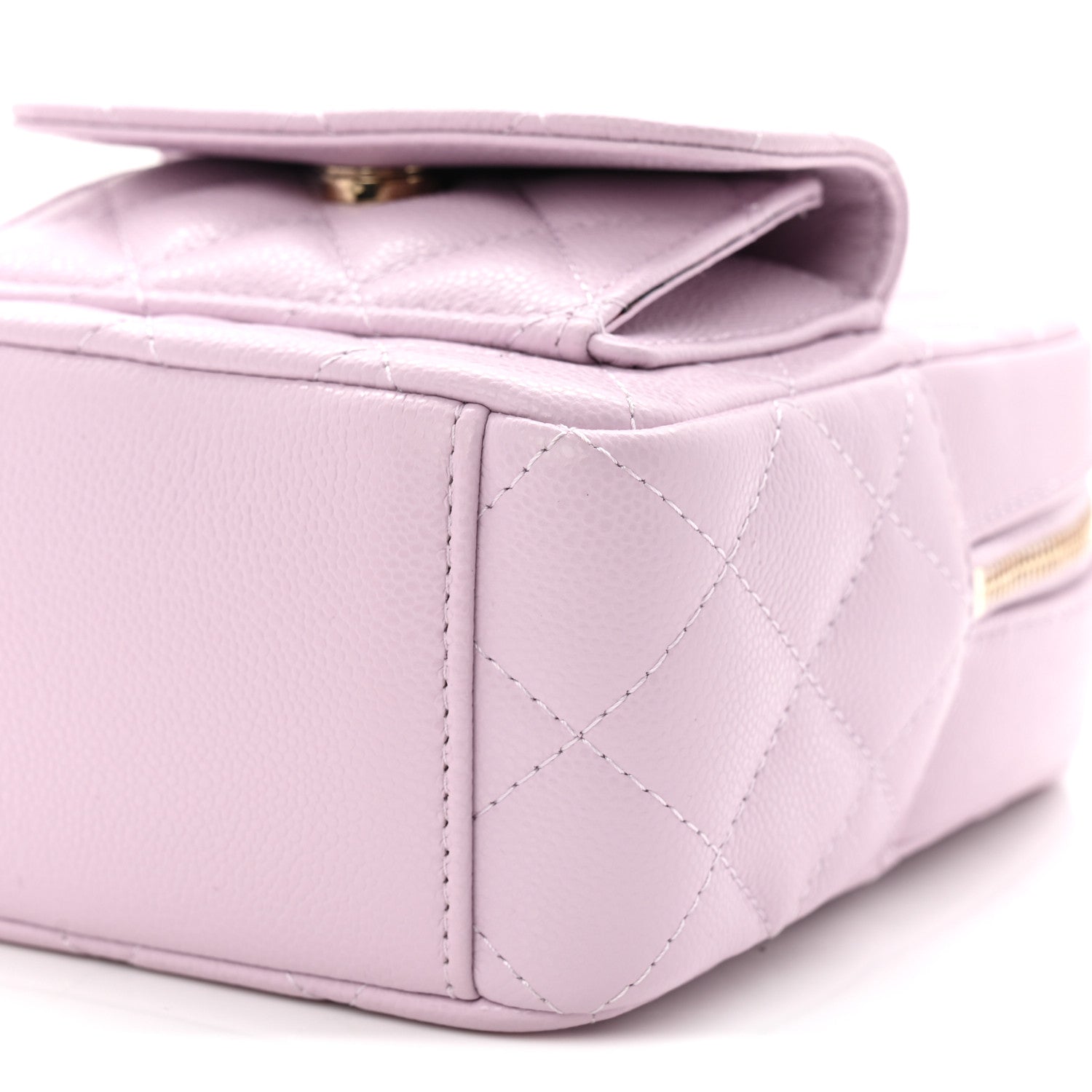 Chanel Caviar Quilted CC Mini Classic Backpack Light Purple 10 of 11
