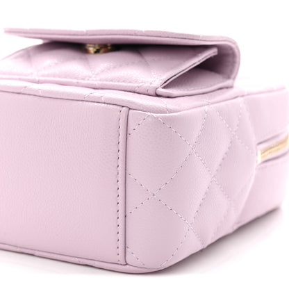 Chanel Caviar Quilted CC Mini Classic Backpack Light Purple 10 of 11