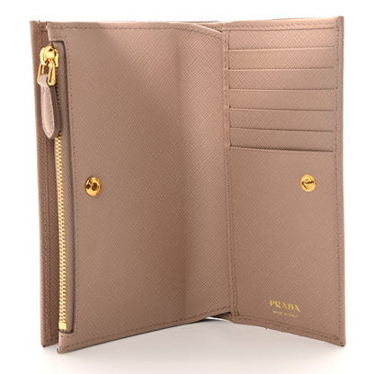 Prada Saffiano Triangle Continental Wallet Cammeo 11 of 12