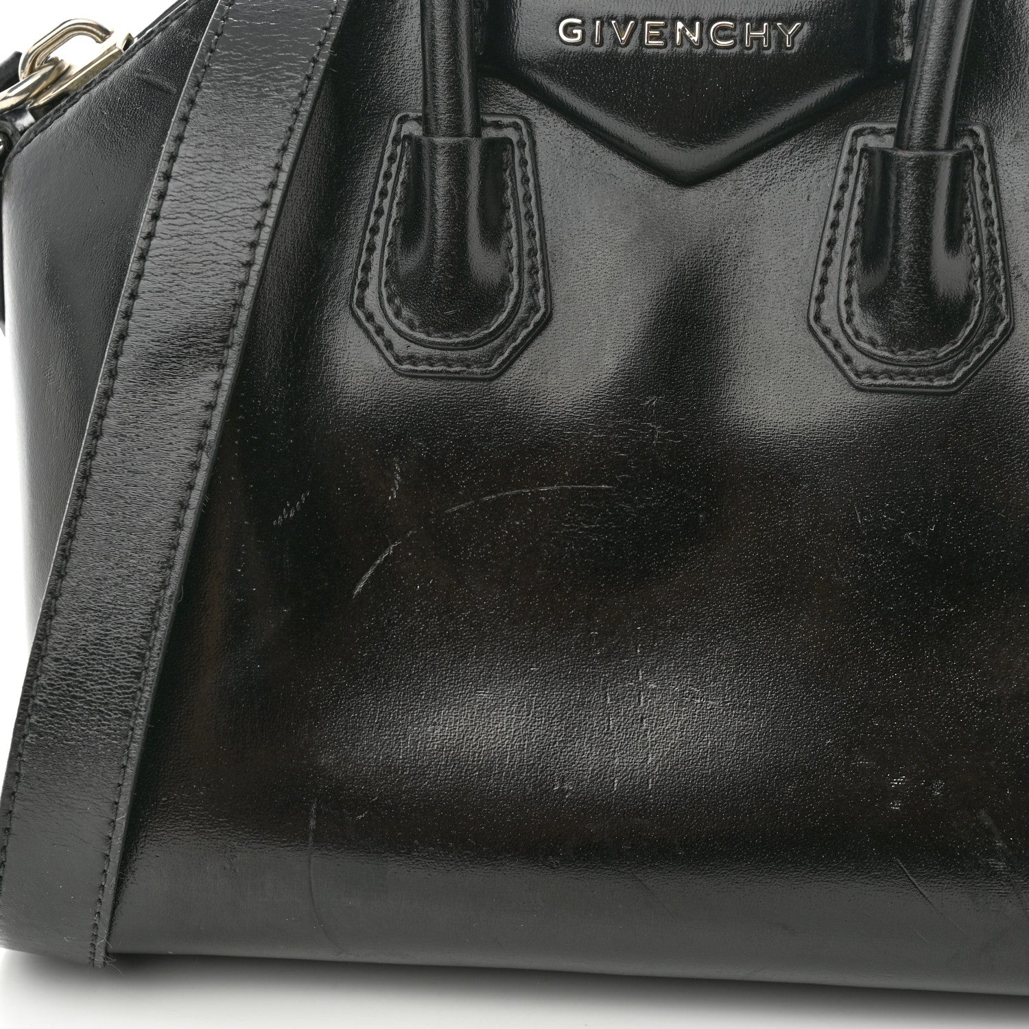 Givenchy Shiny Lord Calfskin Mini Antigona Black 12 of 19