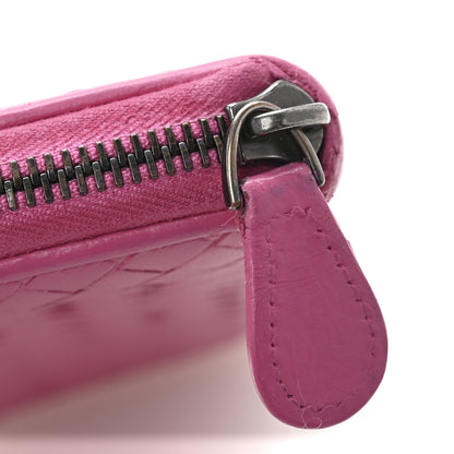 Bottega Veneta Nappa Intrecciato Zip Around Wallet Violet Fuxia 10 of 11