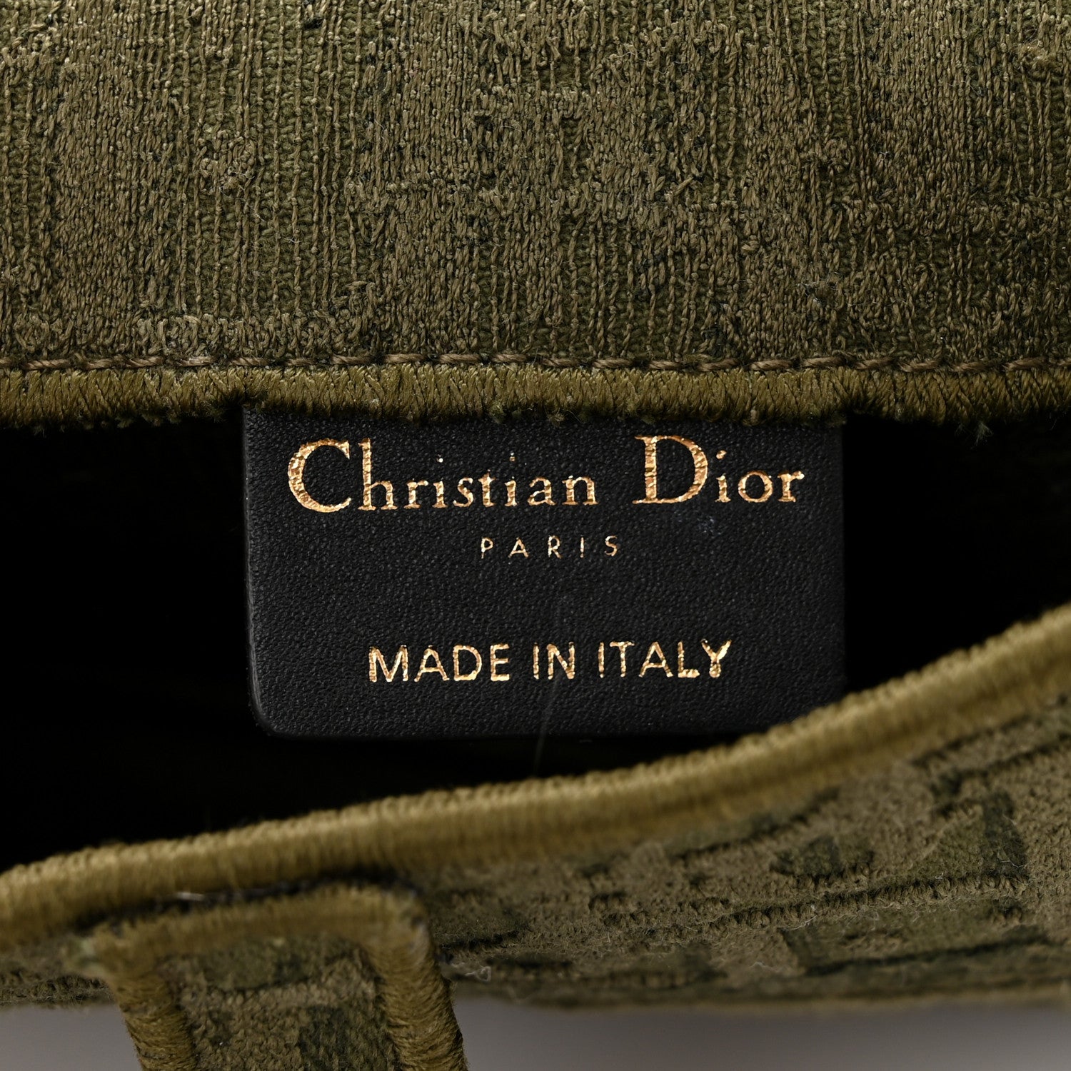 Christian Dior Oblique Embroidered Slim Saddle Pouch Green 6 of 10
