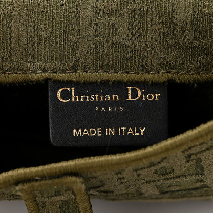 Christian Dior Oblique Embroidered Slim Saddle Pouch Green 6 of 10