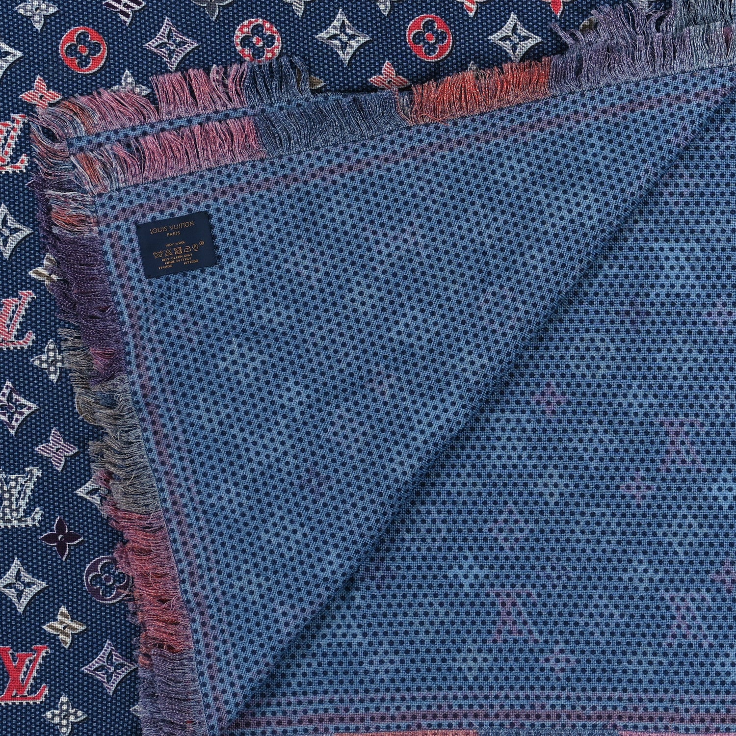 Louis Vuitton Wool Pop Monogram Shawl Multicolor 3 of 3