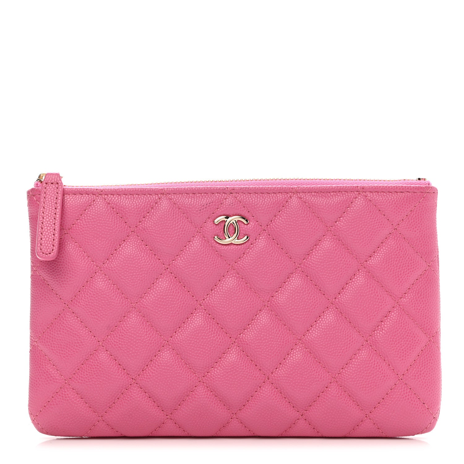 Chanel Caviar Quilted Cosmetic Case Pink 1 of 8