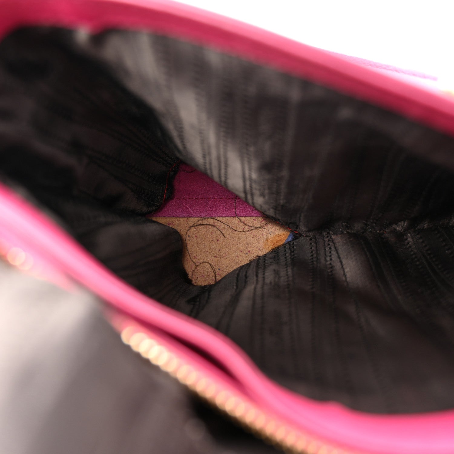 Salvatore Ferragamo Hammered Calfskin Batik Tote Pink 12 of 12