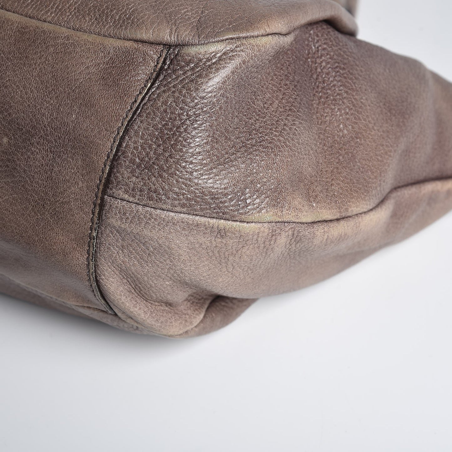 Cervo Gathered Shoulder Bag Brown