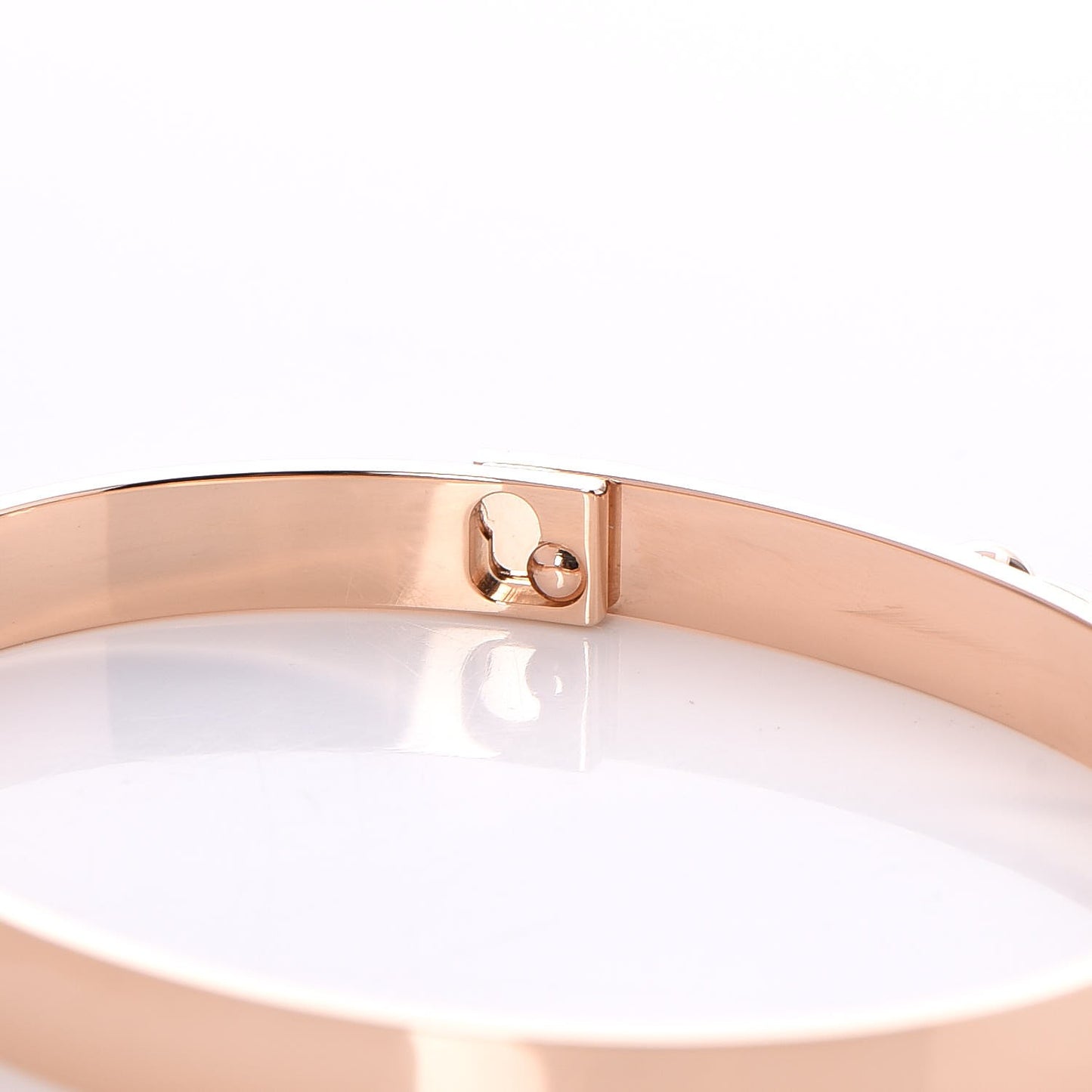 18K Rose Gold Diamond PM Collier De Chien Bracelet ST