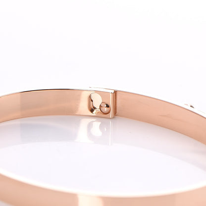 Hermes 18K Rose Gold Diamond PM Collier De Chien Bracelet ST 4 of 7
