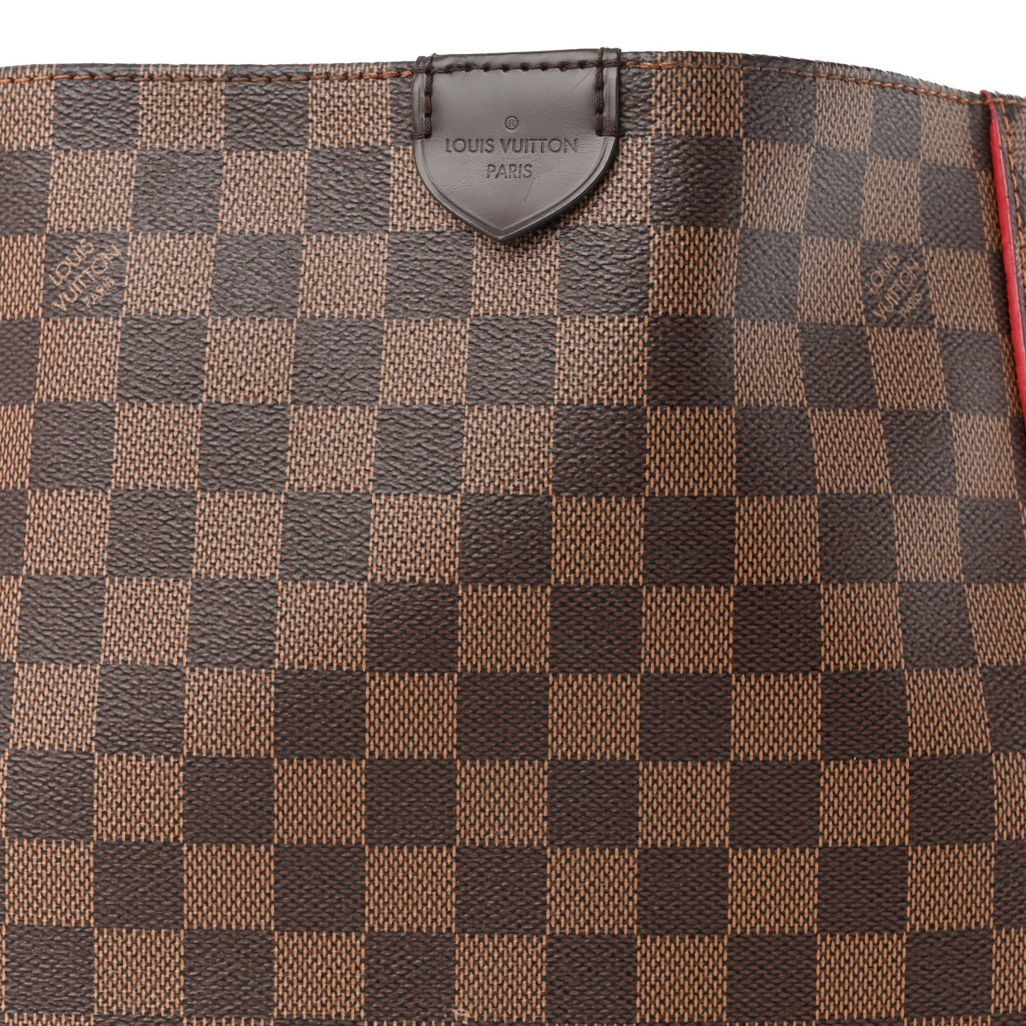 Damier Ebene Caissa Hobo Cherry