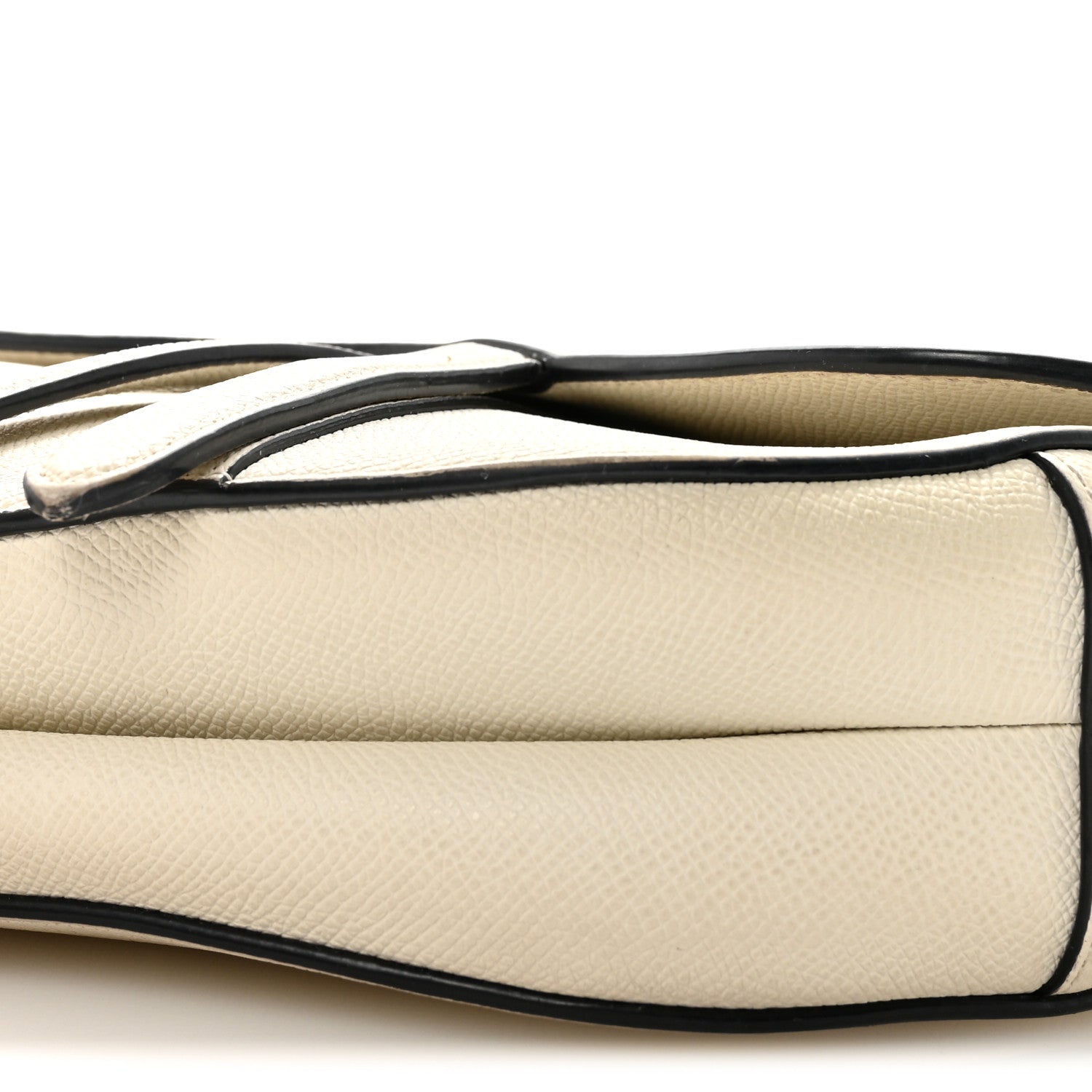 Christian Dior Grained Calfskin Saddle Bag With Strap Latte 10 of 11