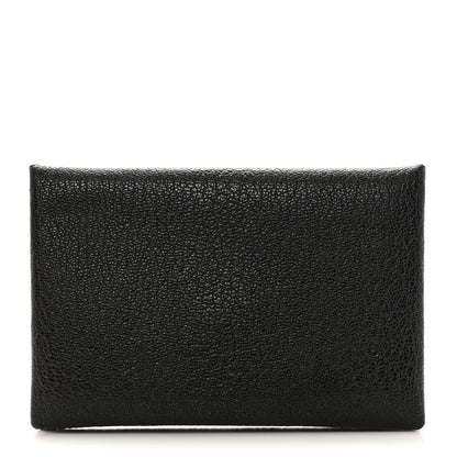 Hermes Chevre Mysore Calvi Card Case Black 1 of 7