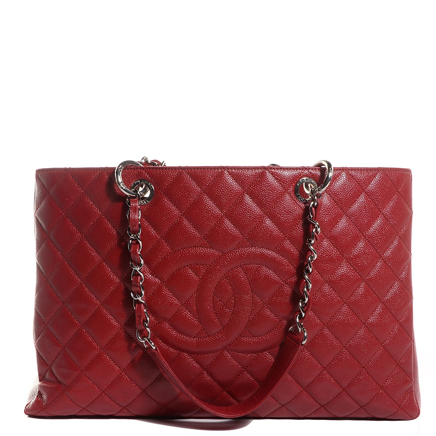 Chanel Caviar XL Grand Shopping Tote GST Red 1 of 7