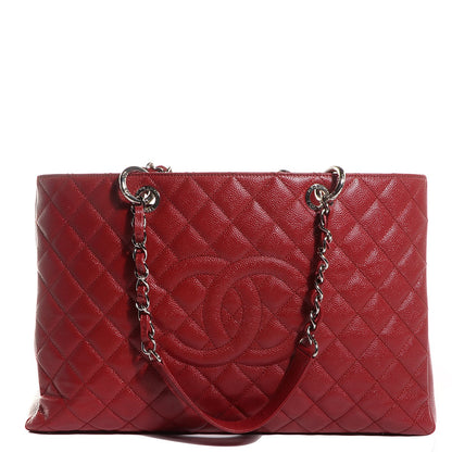 Chanel Caviar XL Grand Shopping Tote GST Red 1 of 7