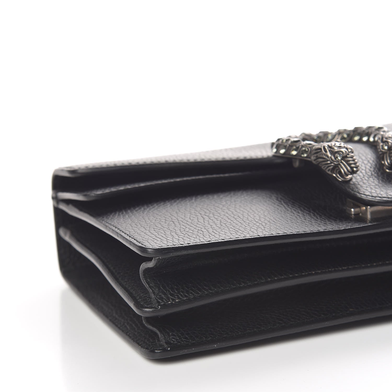 Gucci Pebbled Calfskin Small Dionysus Shoulder Bag Black 9 of 10