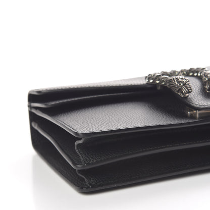 Gucci Pebbled Calfskin Small Dionysus Shoulder Bag Black 9 of 10