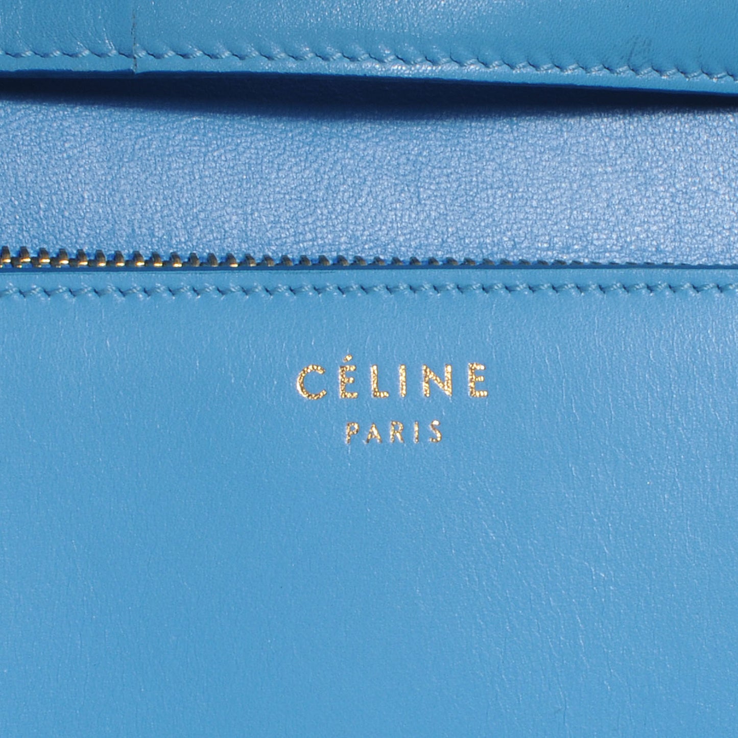 Leather Large Classic Box Flap Bag Lagoon