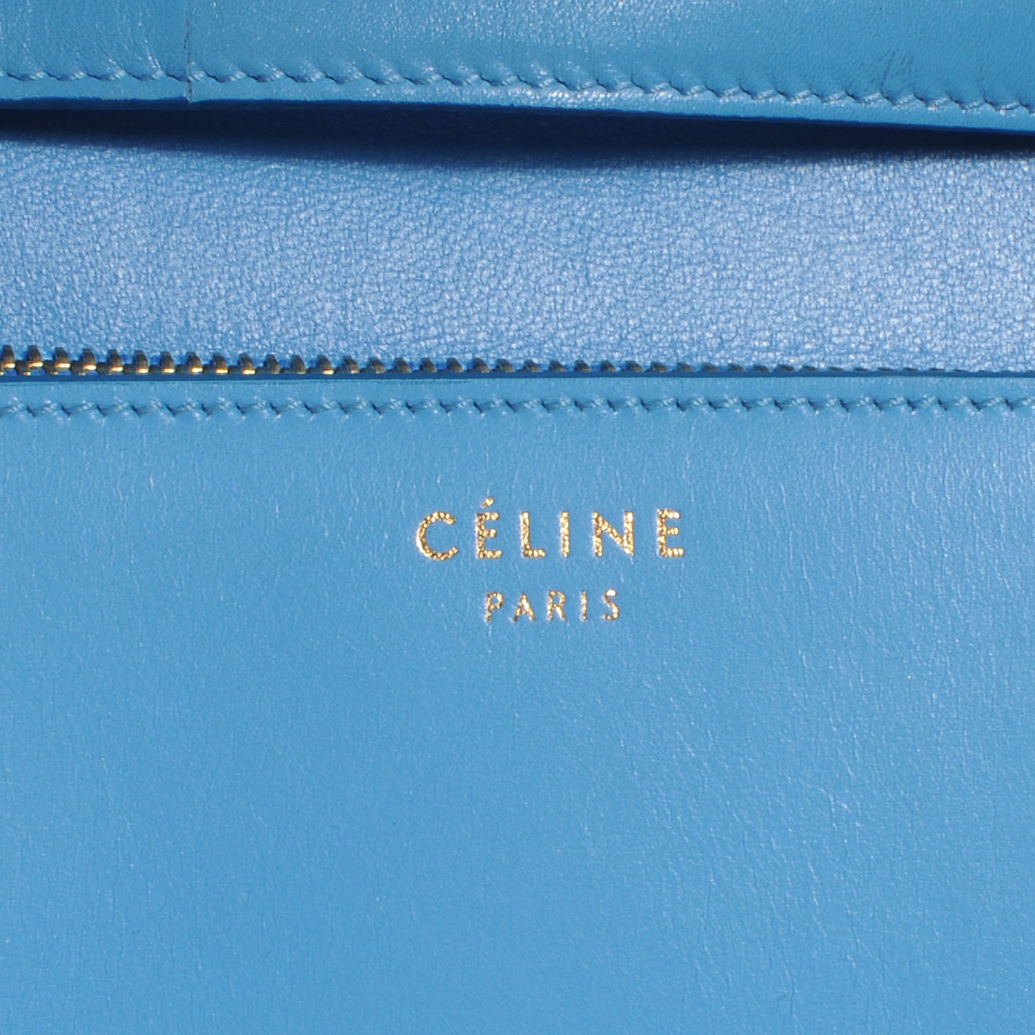 Celine Leather Large Classic Box Flap Bag Lagoon 8 of 9