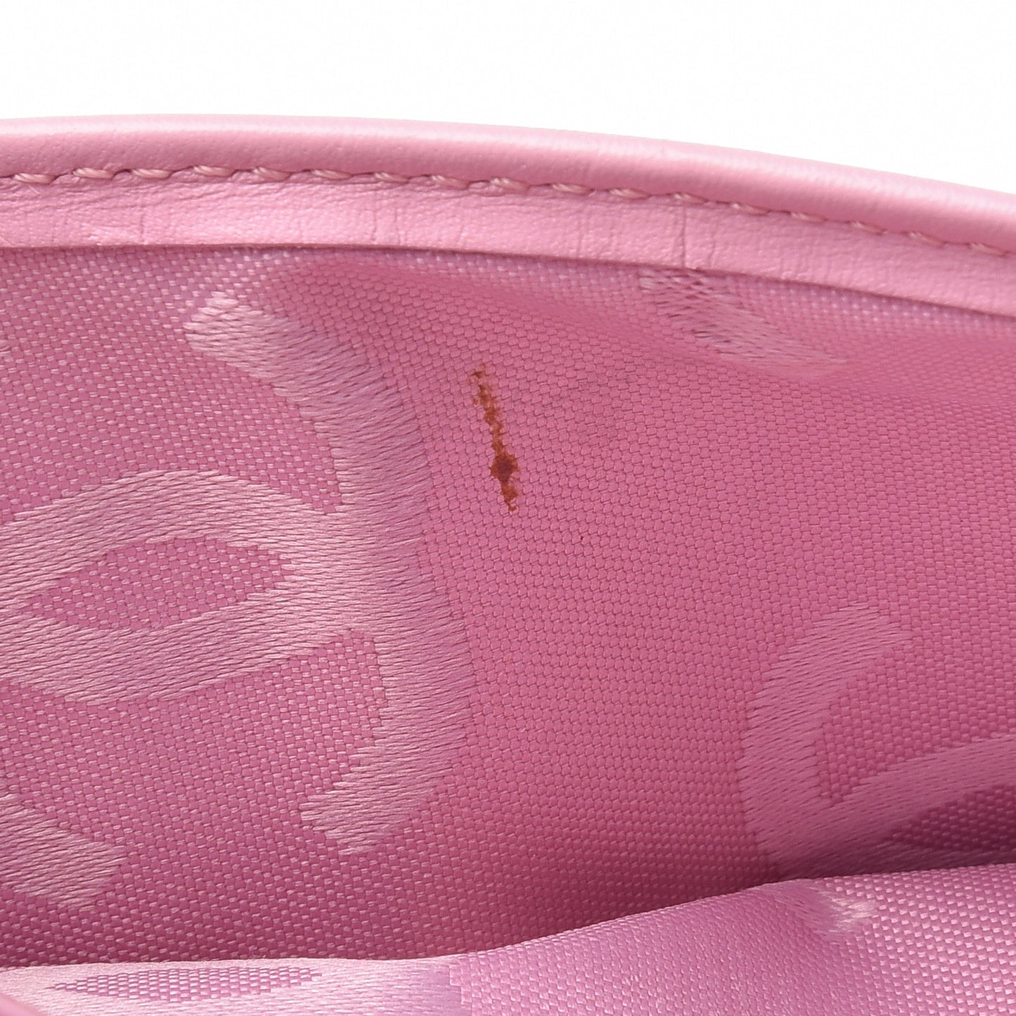Calfskin Quilted Cambon Yen Wallet Pink